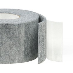 5m Length x 10mm Width Self-Adhesive Felt Furniture Pad Roll Felt Strip Grey 4.5 mm T