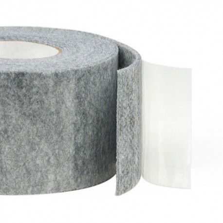 100mm Width x 5m Length Self-Adhesive Felt Furniture Pad Roll Felt Strip Grey 3 mm T