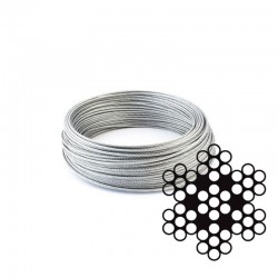 1mm 5m STAINLESS Steel Wire Rope Cable Rigging 7x7 Marine Grade A4